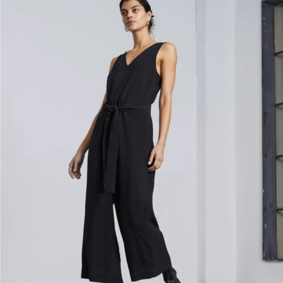 Slate Blue Everlane Sleeveless Wide-Leg Jumpsuit Size 4 EUC - Picture 7 of 7